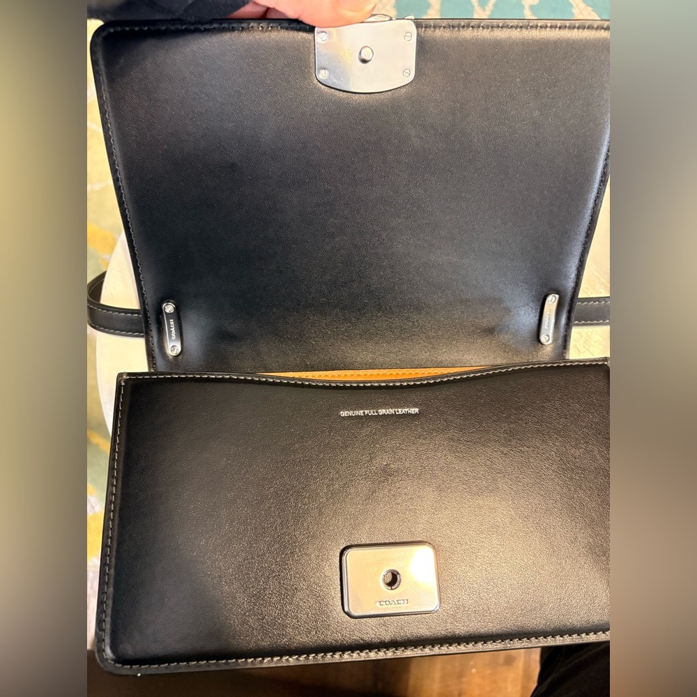 ✨ COACH Bandit Shoulder Bag in Black Luxe Refined Calf Leather - CC416 ✨ - Picture 4 of 15